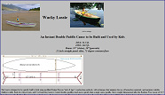 Wacky Lassie: an instant double paddle canoe to be built and used by kids