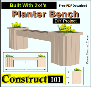 planter bench plans