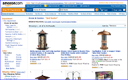 Birdfeeders and Accessories at Amazom