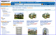 Greenhouse kits at Amazon