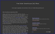 Free Solar Hobby Greenhouse Kit Plans, organic gardens and solar heating