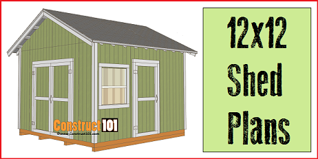 12x12 shed plans free online and downloadable plans.