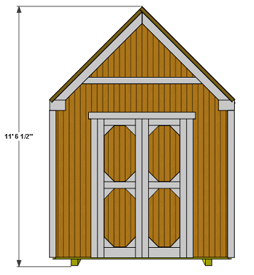 gable shed height