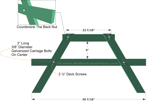 Picnic Table Plans Side